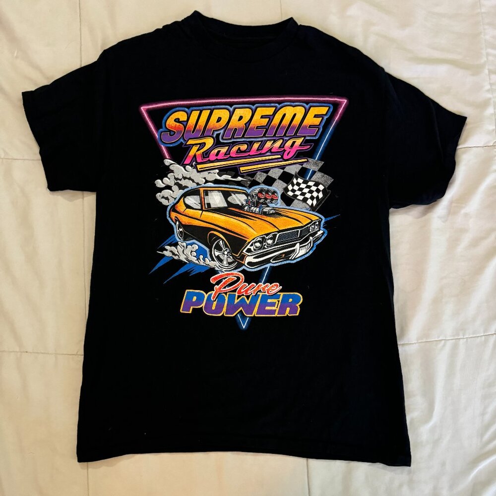 DOM Supreme Racing Hot Rod Car Race Graphic Tee Shirt T-Shirt Men sz Medium